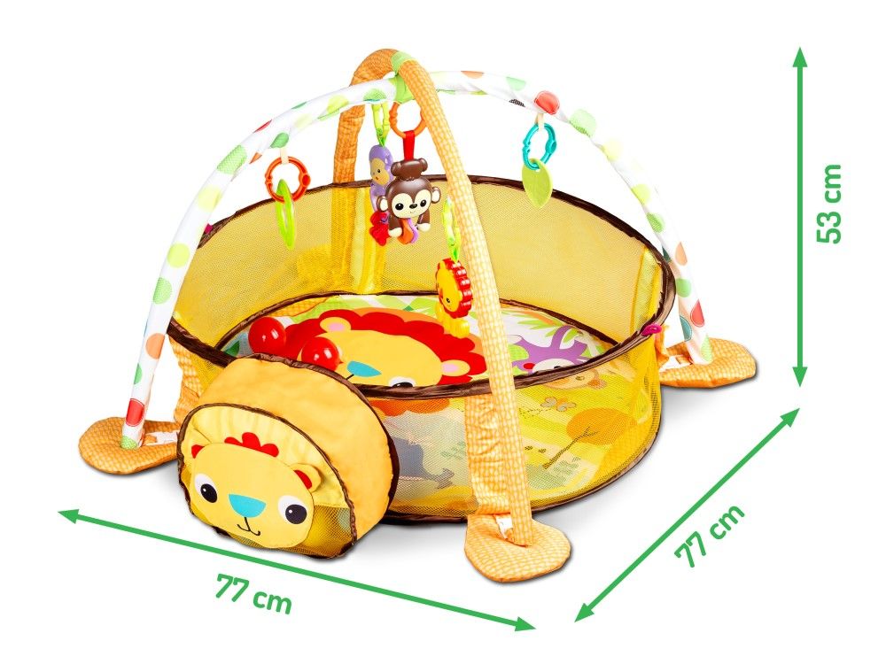 Kinderspieldecke  77 x 77 x 53cm SASHA JUNIOR Ecotoys